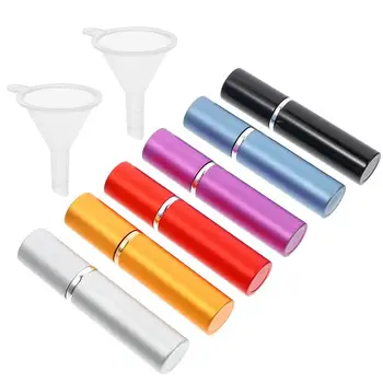 

6Pcs 5ml Perfume Bottles Sprayer Small Refillable Perfume Empty Spray Bottles Atomizer With 2Pcs Funnel Dispenser Empty Bottles