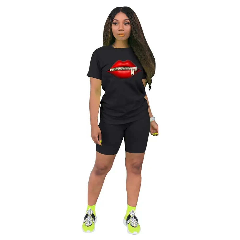 Casual Women Summer Set Female 2 Piece Outfits Fashion Streetwear Half Sleeve T Shirt+Shorts Suit Women Two Piece Sets Casual Women Summer Set Female 2 Piece Outfits Fashion Streetwear Half Sleeve T Shirt+Shorts Suit Women Two Piece Sets