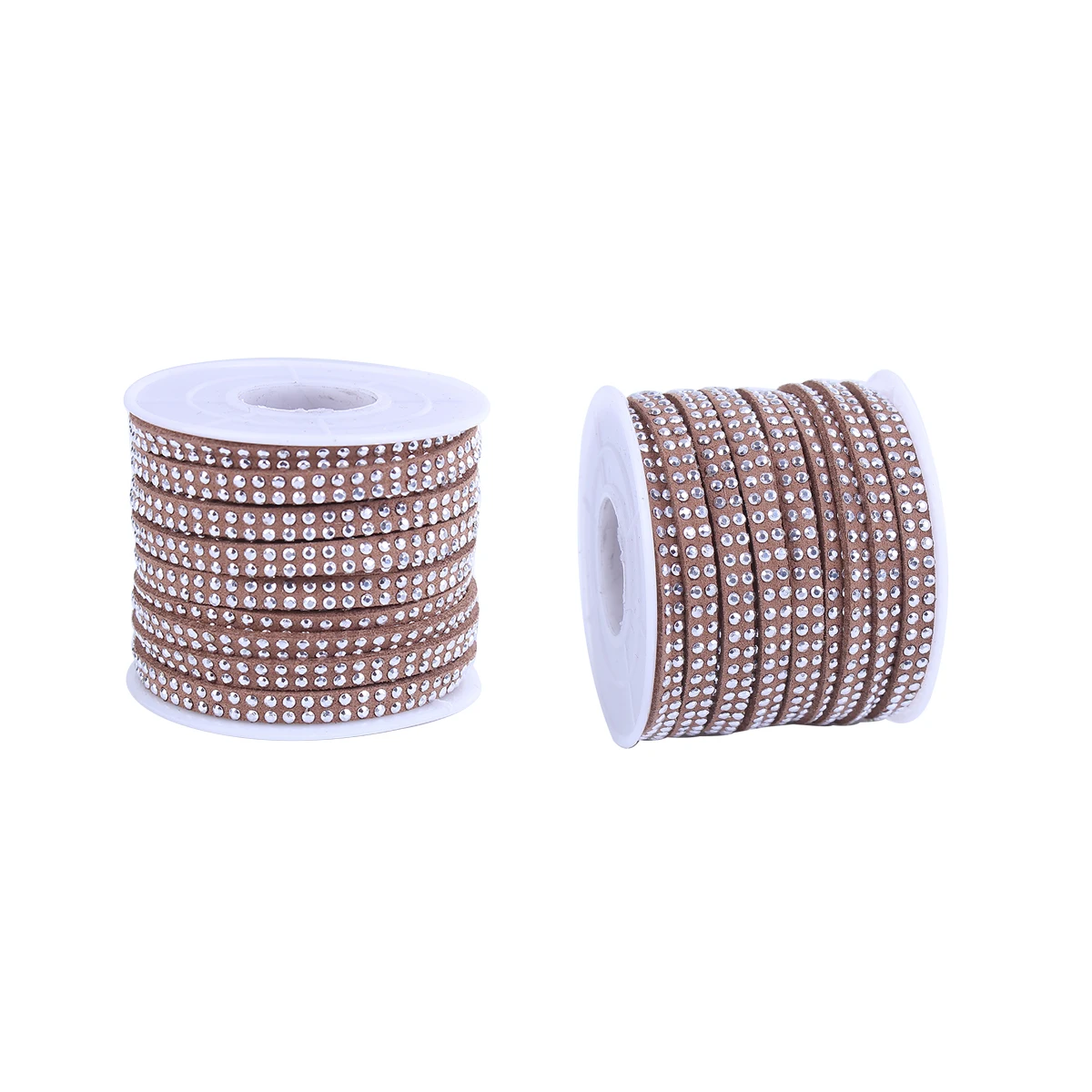 Бархатная искусственная замшевая веревка для ювелирных изделий Черная с горным