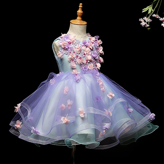 Г. Свадебное платье принцессы с цветочным узором для девочек детское элегантное платье подружки невесты для девочек, одежда для маленьких девочек от 4 до 10 лет, Disfraz