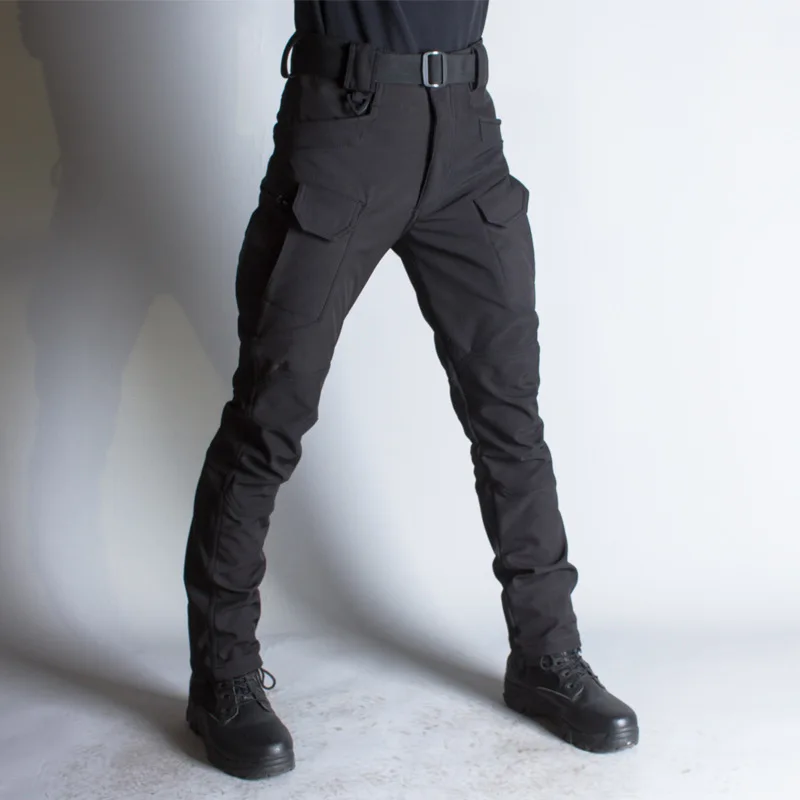 

Winter IX7 Casual Pants Men's Pure Fleece Thickening Overalls Outdoor Training Trousers Military Tactical Cargo Pants Men Army