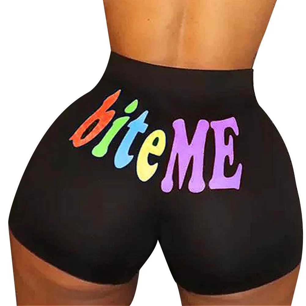 2020 Candy Shorts Women Mini Booty Trousers Summer Fitness Push Up Multicolor Club Party Shorts