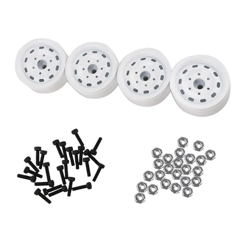 

4Pcs Metal 1.9" Wheel Rim for 1/10 RC Rock Crawler TRX4 D90 D110 Defender Axial SCX10 90046 90047 Parts