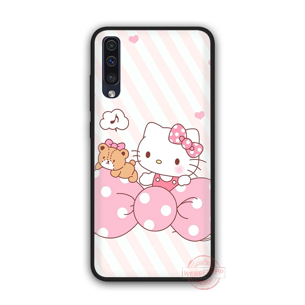 WEBBEDEPP Hello kitty Мягкий чехол для телефона для samsung A10S A6 7 8 9 A10 20 A40 A50 A60 A70S M10 M20 30 - Цвет: 8