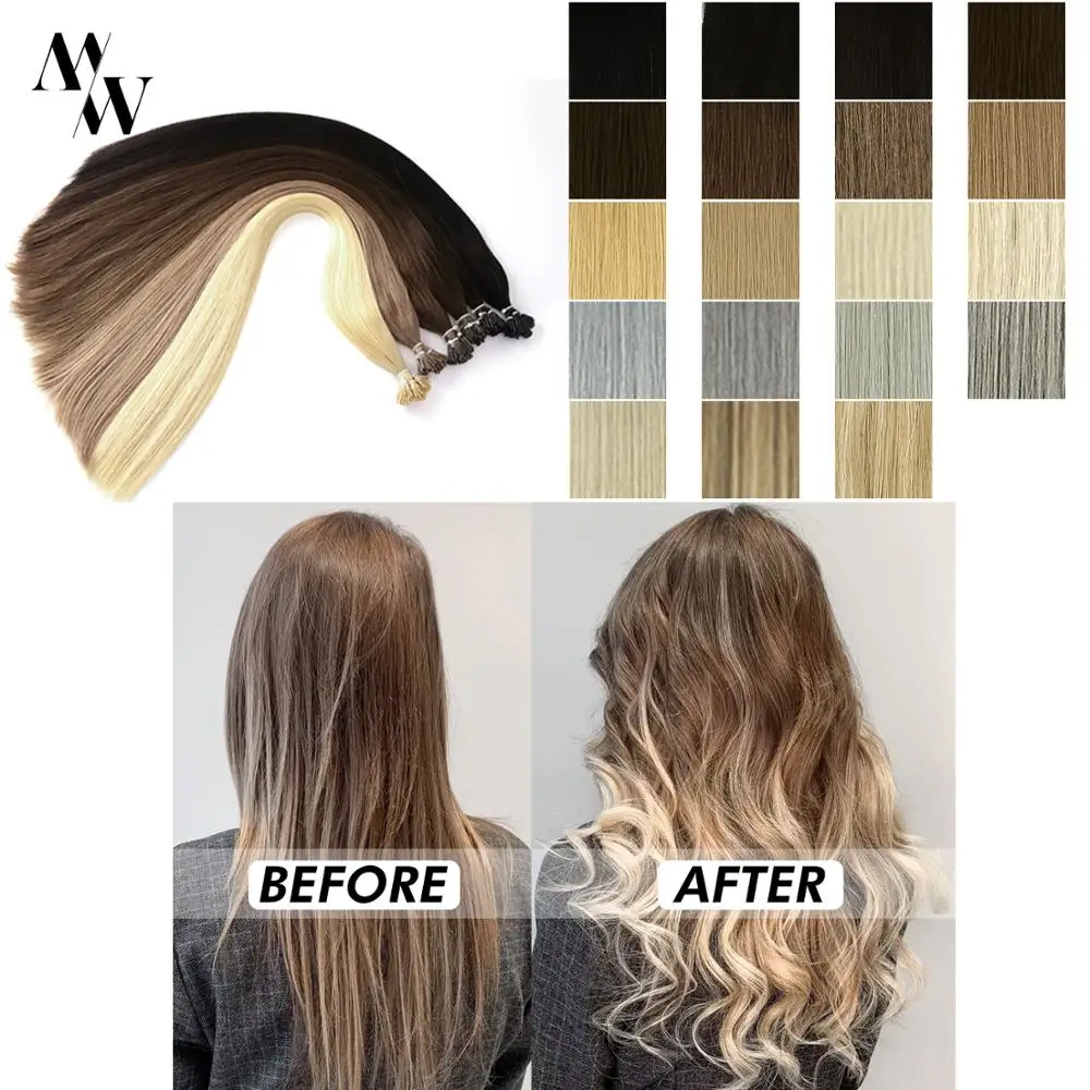 For Sale Stick Human-Hair-Extensions Fusion-Hair Keratin Pre-Bonded Straight MW 20-Inches Remy-I-Tip qxQKM0bnMpJ