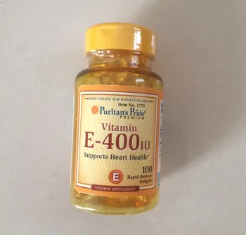 

Free Shipping Vitamin E-400 IU suports heart health 100 pcs