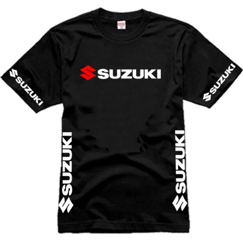 Летняя новая модная футболка для Suzuki Motorsport GSX ROOD R для SUZUKI MOTO Team с логотипом, Мужская хлопковая футболка с коротким рукавом H - Цвет: as picture