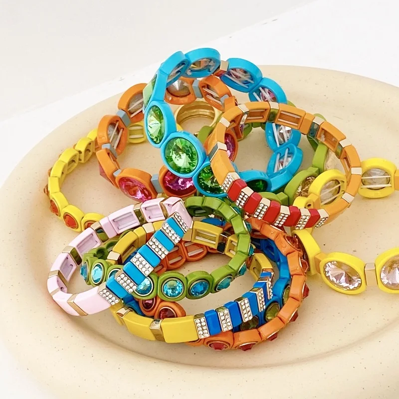 Braccialetto Di Perline Fatto A Mano Con Fiori – Boho Colorato Per Donna, Regalo Estivo Per Fidanzata E Sposa