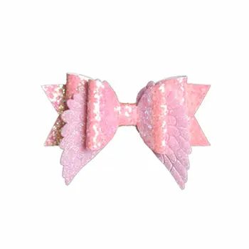 

4'' Angel Wing Princess Hairgrips Glitter Hair Bows with Clip Dance Party Bow Hair Clip Girls Hairpin Hair Accessories