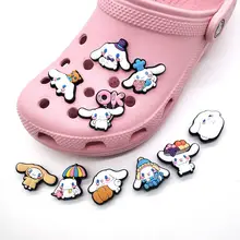 

1 Pcs New Style Croc Charms Soft PVC Material Hole shoes Shoes Charm Kids Gift Fashion Shoe Accessories Shoe Buckle Croc Jibz