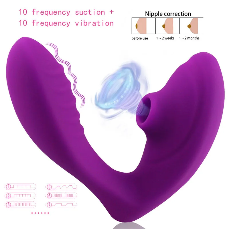 Silicone Vagina Sucking Vibrators 10 Speed Vibrating Oral Sex Clit Sucker Clitoris Stimulator Sex Toys for Woman Masturbation vaginal vibrators clitoris vibrator clit sucking vibrator female sex toys vibrator sex toy