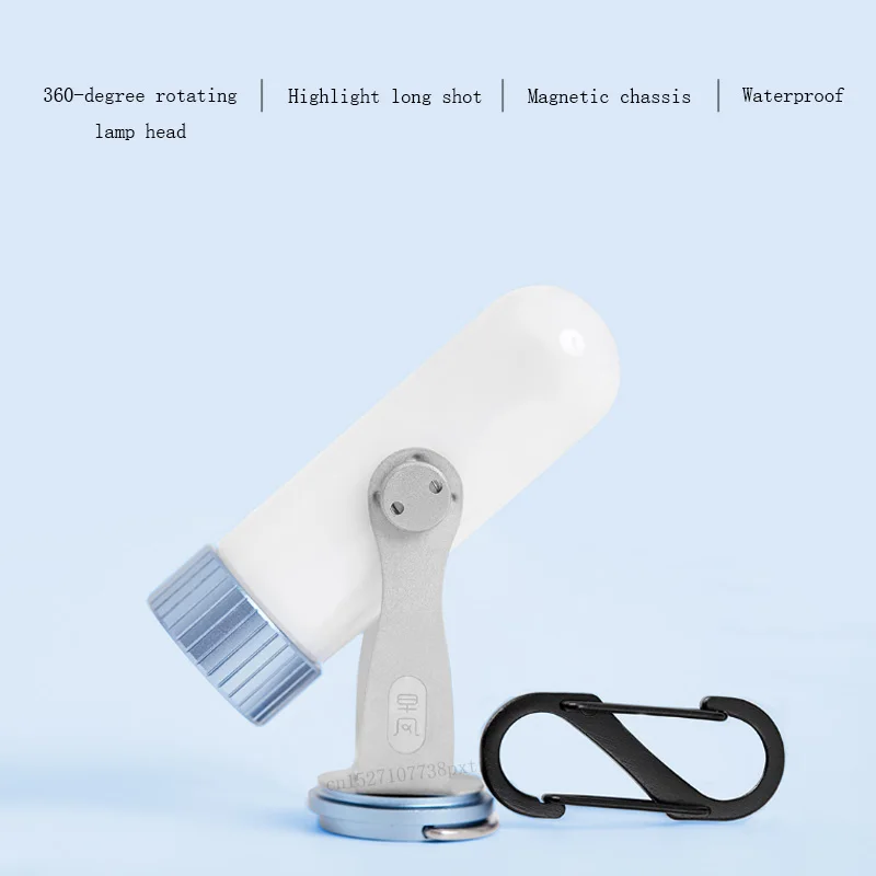 Xiaomi Mijia Открытый Сверхлегкий Магнитный всасывающий Карманный светильник карманное Освещение Мини компактная лампа освещает водонепроницаемый