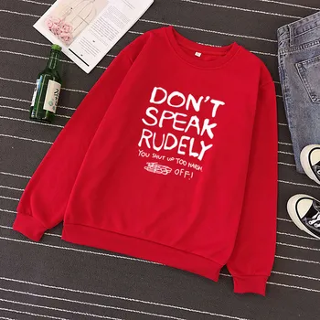 

Unisex Men Women Casual Long Sleeve O-Neck Letter Printed Sweatshirt Pullover bluza damska sudadera mujer#30