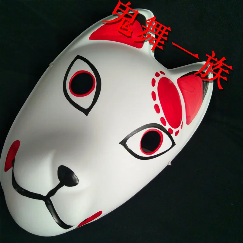 Маска Demon Slayer Kimetsu no Yaiba ручная роспись маски лисица Kamado Tanjirou японский косплей реквизит костюмы на Хэллоуин