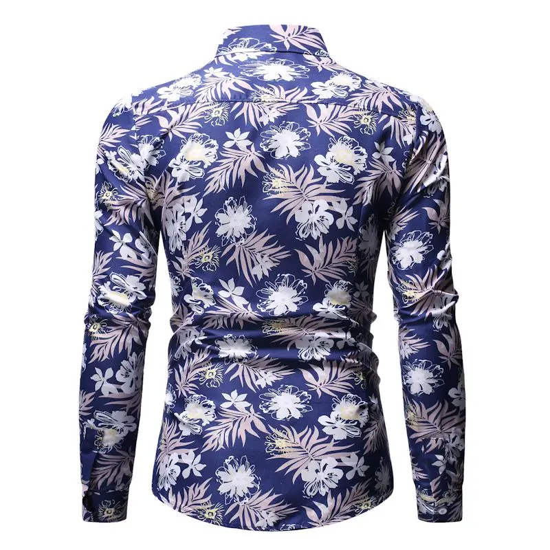 Мужская Повседневная рубашка Slim Fit Мужская Повседневная рубашка на пуговицах с длинным рукавом официальные сорочки мужская одежда