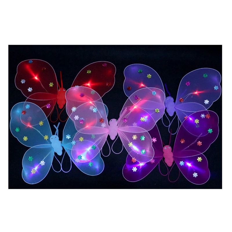 

1pcs Glowing butterfly toy/angel wings magic stick/luminous toys/baby toys for children/toy/alien