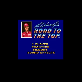 

Al Unser Jr's Road to the Top USA Version 16 bit Big Gray Game Card For NTSC Game Player