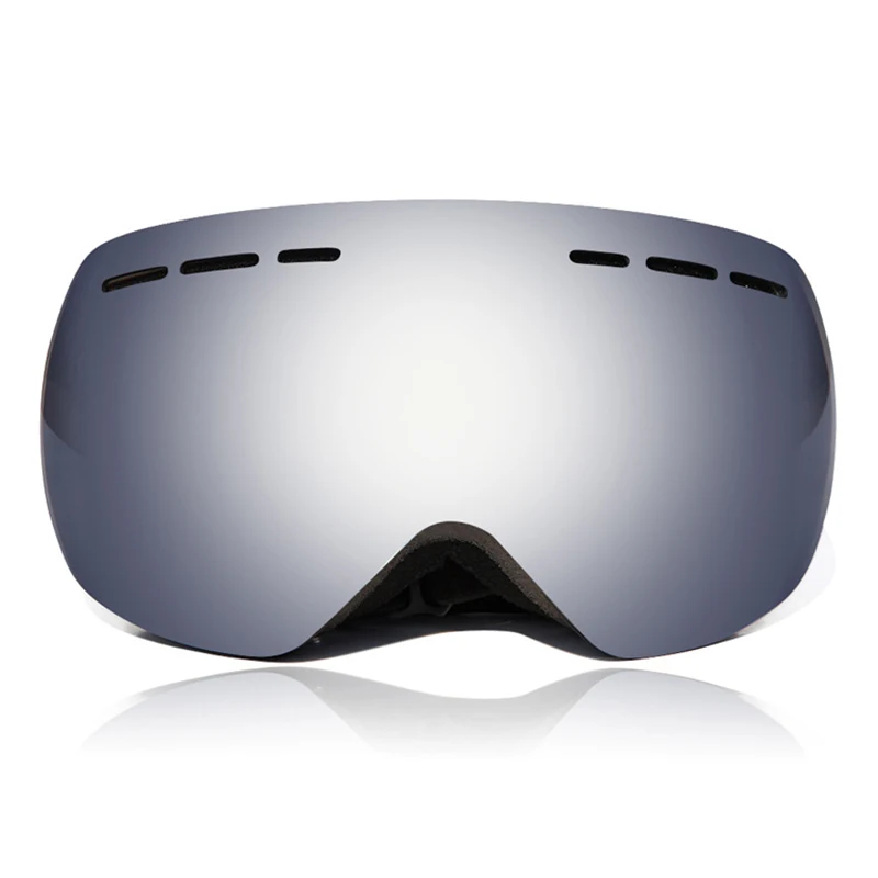 Skii очки двухслойные UV400 Анти-туман большая маска очки для катания на лыжах для мужчин и женщин Снег Сноуборд очки прочные противотуманные анти-УФ Moun - Цвет: Белый