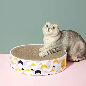 

Cat Nest Bowl Type Catnip Scratch Board Cat Grinding Claw Toy Cat Scratching Pad Corrugated Paper Kitten Pad Rest Pet Supplies