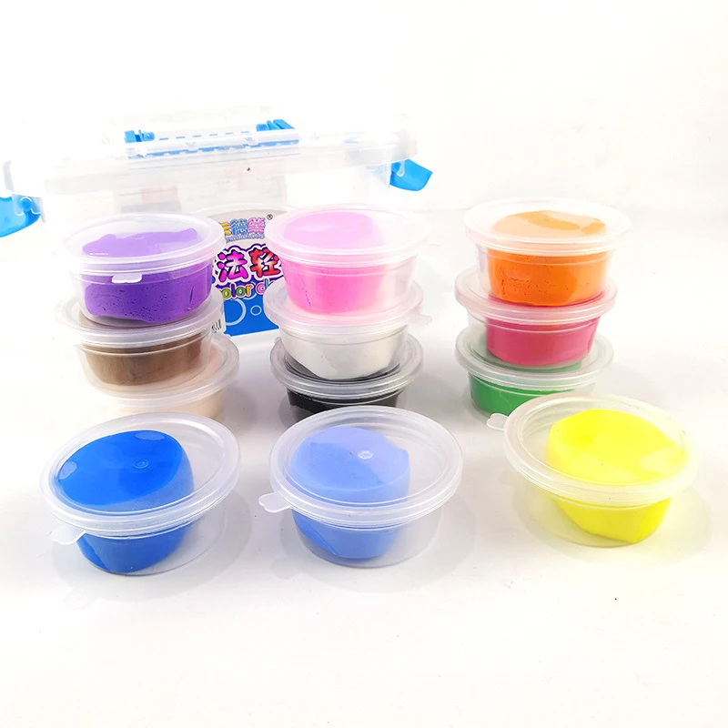 24 Color Slime Supplies Gifts For Kids Soft Clay DIY Kit Sensory Play Stress Relief Toy Stretchy Soft Tool Creative For Kid Gift 4