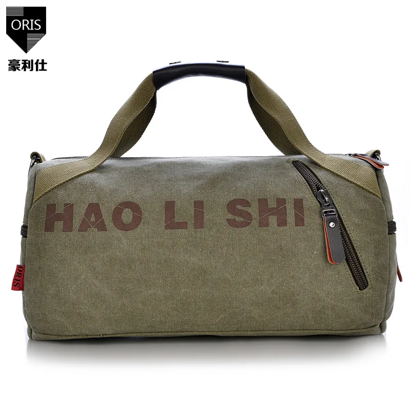 

Howley Shi Cabinet-Style New Style Men Cylinder Lettered Environmentally Friendly Canvas Bag Handbag Shoulder Bag Men's Bag