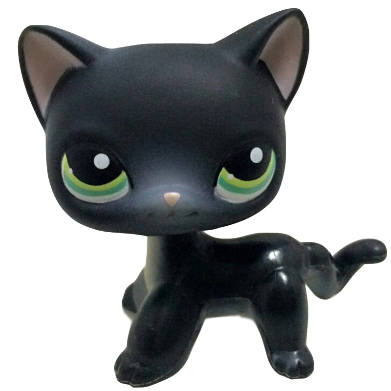Lps игрушки стоят #391 Редкие короткие волосы кошка египетские серые голубые глаза