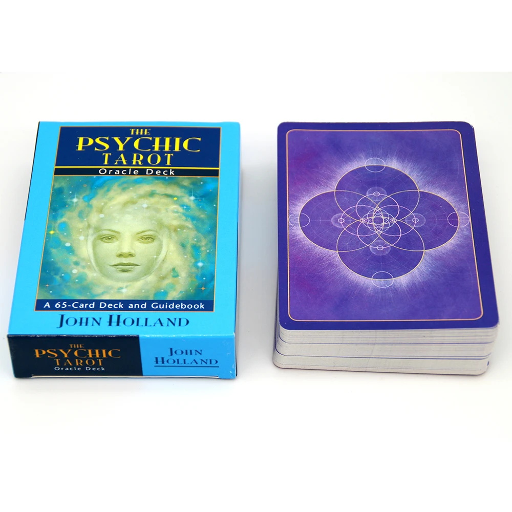 

65-Card The Psychic Tarot Oracle Cards Deck John Holland Game Oracle Beautifully illustrated Beginners Divination