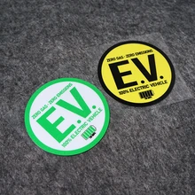 Proteção ambiental engraçado zero emissões de gás 100% energia elétrica veículo auto estilo do carro adesivo decalques