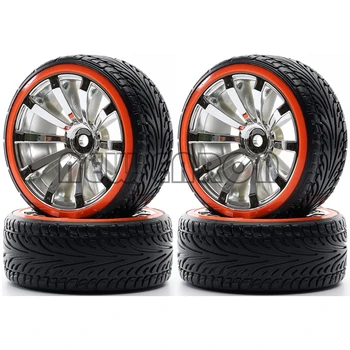 

NEW ENRON Rubber Tyre & Plastic Wheel Rim 3mm Offset 4Pcs RC 1/10 HSP Drift Car Traxxas HSP Tamiya HPI Kyosho RedCat Sakura