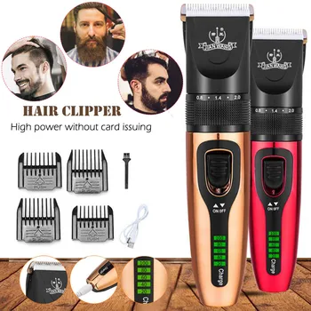 

Professional Hair Trimmer Waterproof Hair Clipper Electric Hair Cutting Machine Beard Trimmer Body Men Haircut For Home Use #N