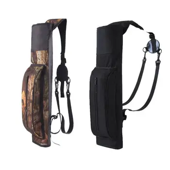 

1PCS Bow and Arrow Shoulder Archery Arrow Quiver Holder Target Hunting Storage Bag Pouch Belt Strap Hunting Black Camo NEW