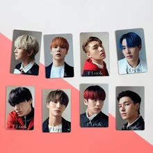 Lot de 10 cartes Kpop HD LOMO autocollantes, carte Photo ATEEZ, cristal, BUS Photo, pour étudiants, Fans, cadeau