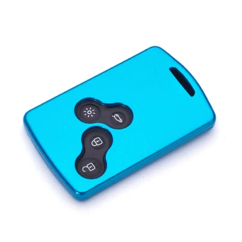 

ABS Paint Car Key Case For Renault Duster Megane 1 2 3 Captur Kadjar Clio Logan Fluence Remote Key Car Keychain Keyring Set New