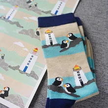 Damahoov оригинальные осенне-зимние милые носки с рисунками из мультфильмов в европейском и американском стиле женские носки без пятки из чистого хлопка