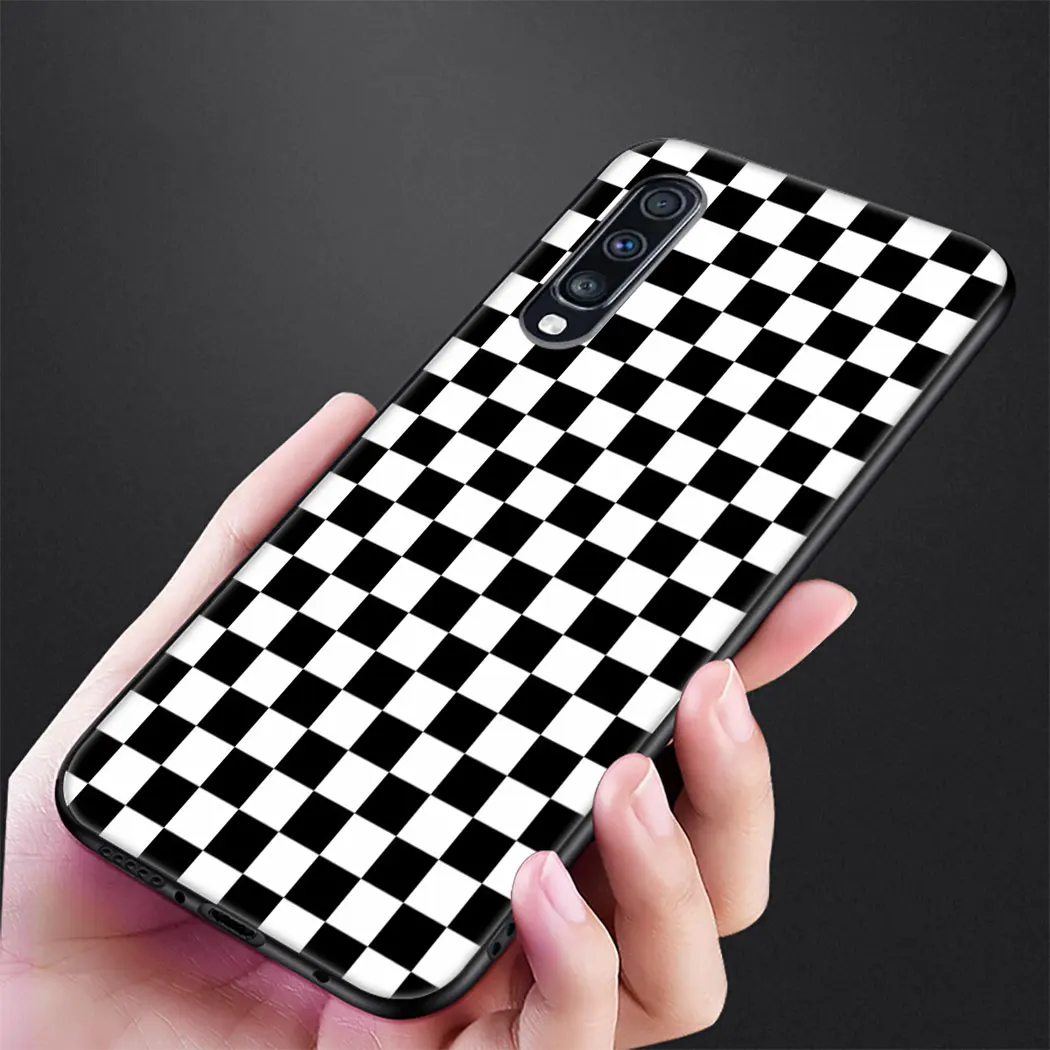 10 В клетку клетчатый арт Мягкий силиконовый чехол для samsung Galaxy A70 A60 A50 A40 A30 A20 A10 M40 M30 M20 M10 крышка - Цвет: 10