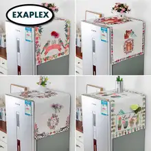 Хлопок белье пылезащитный чехол для микроволновой печи холодильника стиральная машина листья пальмы китайский стиль Японский решетки современная волна крышка