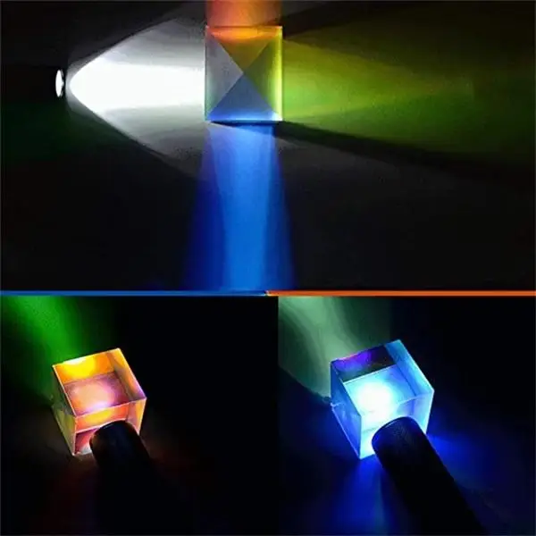 Rgb дисперсия Оптическое стекло призма подарок светильник Prisma a Sei Facce Luminoso Combinare