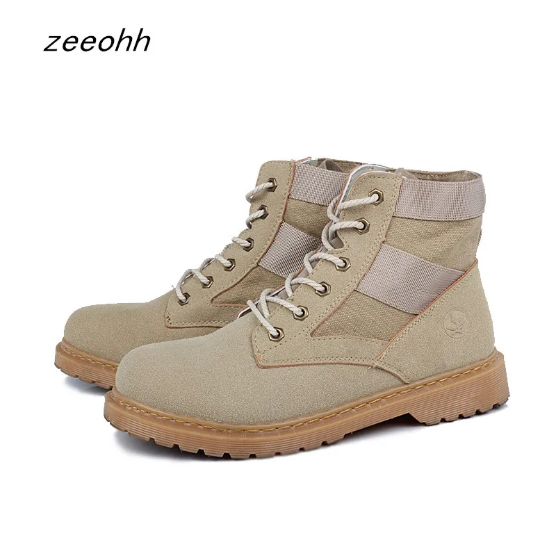 

2019 New ankle boots man leather fashion trend tooling boot brand designer high quality comfortable men shoes botas hombre