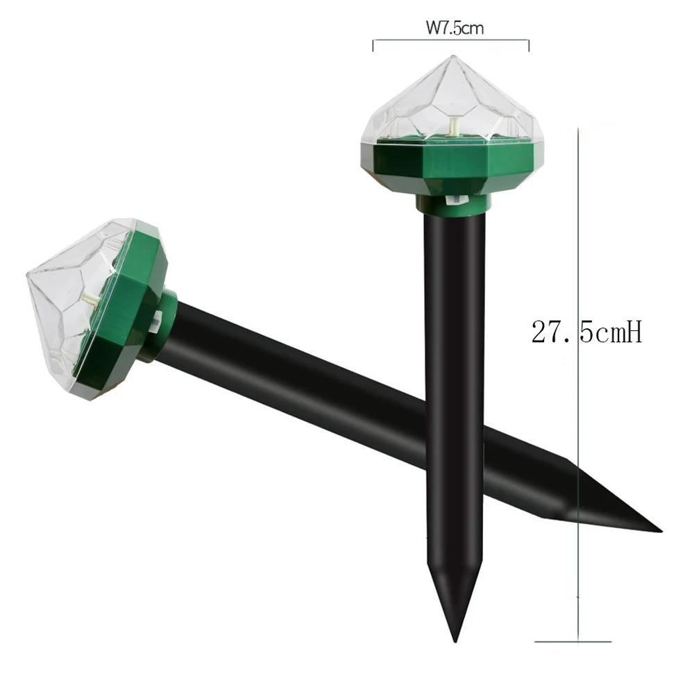 Solar Light 400-800(HZ) Animal Insect Rodent Control Garden 1.2V 80MA Eco Friendly Yard Outdoor Electronic Gopher Pest Repeller