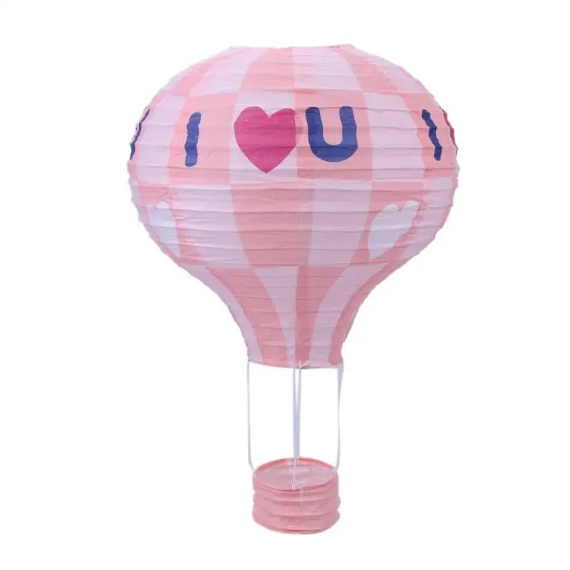 Воздушный шар, Висячие бумажные фонари 12 дюймов, украшение для свадьбы, дня рождения, вечеринки, торговый центр, бар, декор для потолка, шар, бумажные фонари - Цвет: Розовый