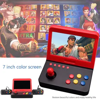 

2019 AIWO G1000 7 inch Arcade Game DDR3 256MB Retro Machines for with 3000 Classic Game handle