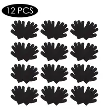 Детские волшебные перчатки, эластичные вязаные перчатки для детей, зимние уличные перчатки для игры на лыжах, зимние теплые перчатки