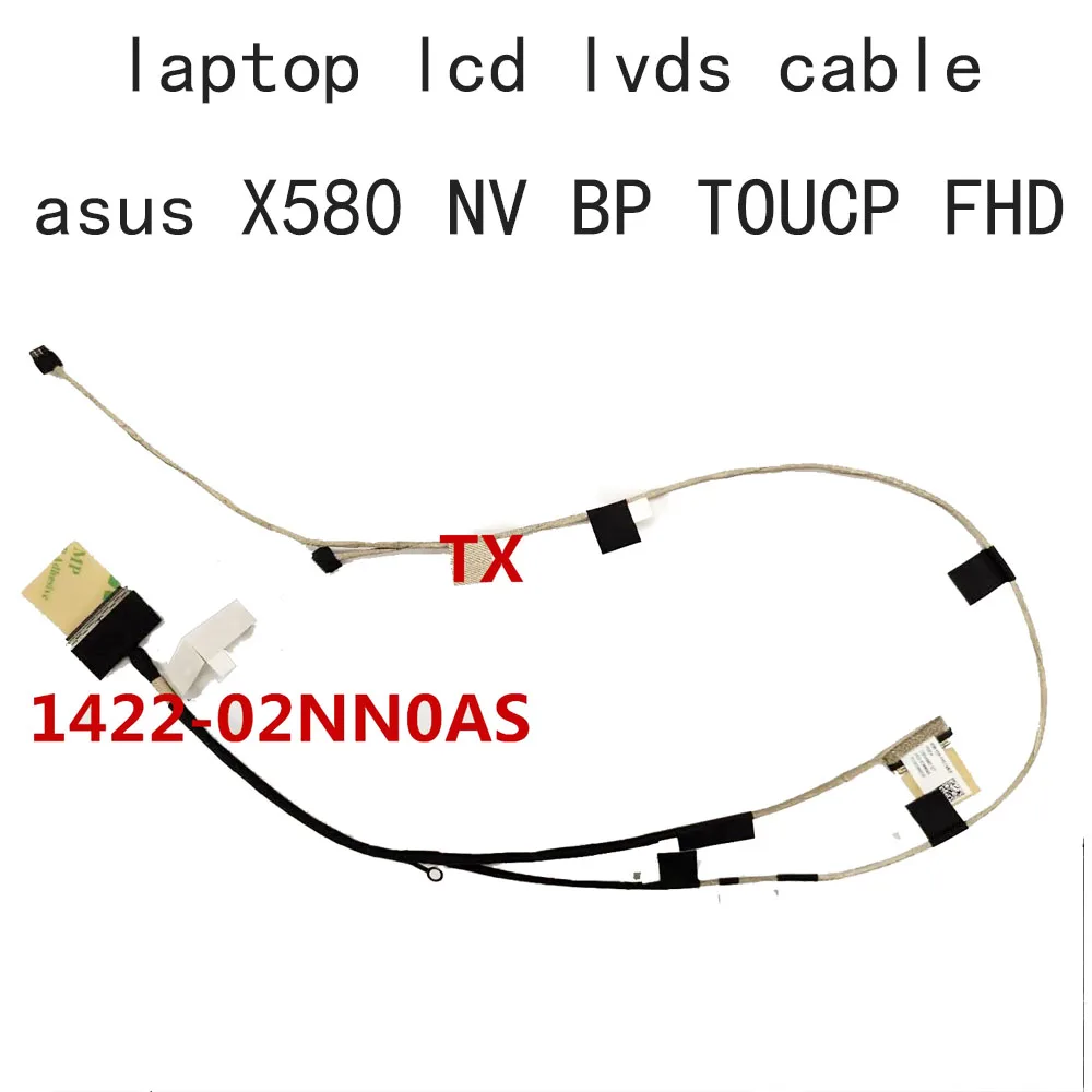 

LCD EDP FHD LVDS Cable For Asus X580 X580NV X580BP VD 1422-02NN0AS 1422-02NM0S TOUCH Video Connector 1920*1080 30 pins 40 PIN
