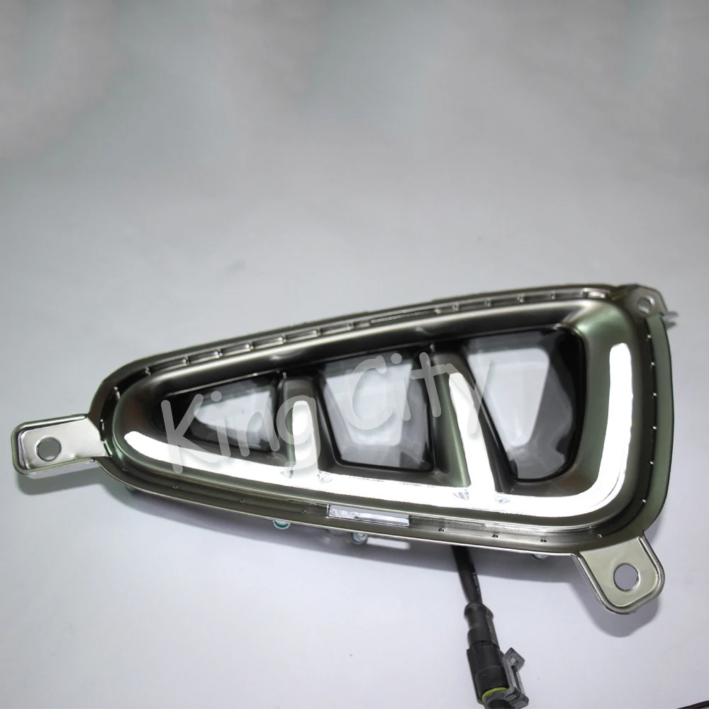CAPQX 1Pair For KIA Optima K5- LED Daytime Running Light Turning Signal Lamp DRL Day Light Front Bumper Fog Light