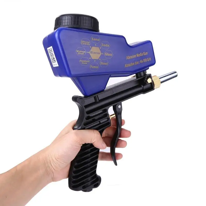 Портативный ручной гравитационный пневматический Пескоструйный пистолет Пескоструйный Аппарат для пескоструйной обработки ржавчины