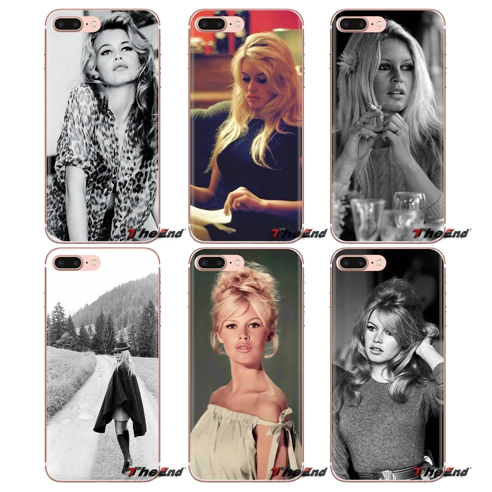For Samsung Galaxy S2 S3 S4 S5 MINI S6 S7 edge S8 S9 Plus Note 2 3 4 5 8 Coque Fundas Brigitte Bardot France actor Style Housing |