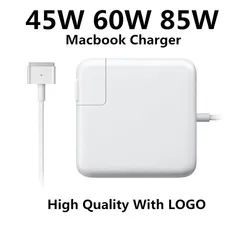 Chargeur magnétique Original avec adaptateur d'alimentation pour ordinateur portable, avec t tip, 45W 60W 85W, pour Macbook Air Pro 11 13 15 17 Retina, 100% 