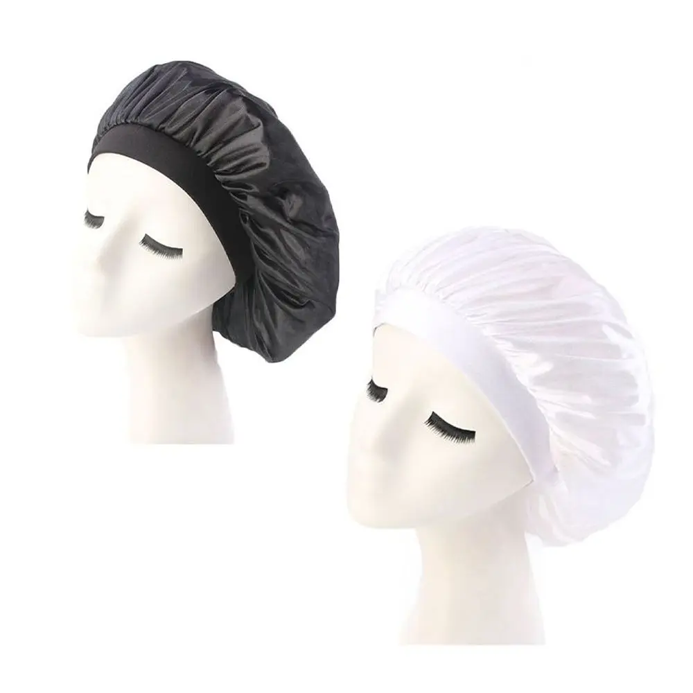 Elastic Head Cover Wide Band Hair Loss Bonnet Headwrap Chemo Cap Satin Stretch Hat | Аксессуары для одежды