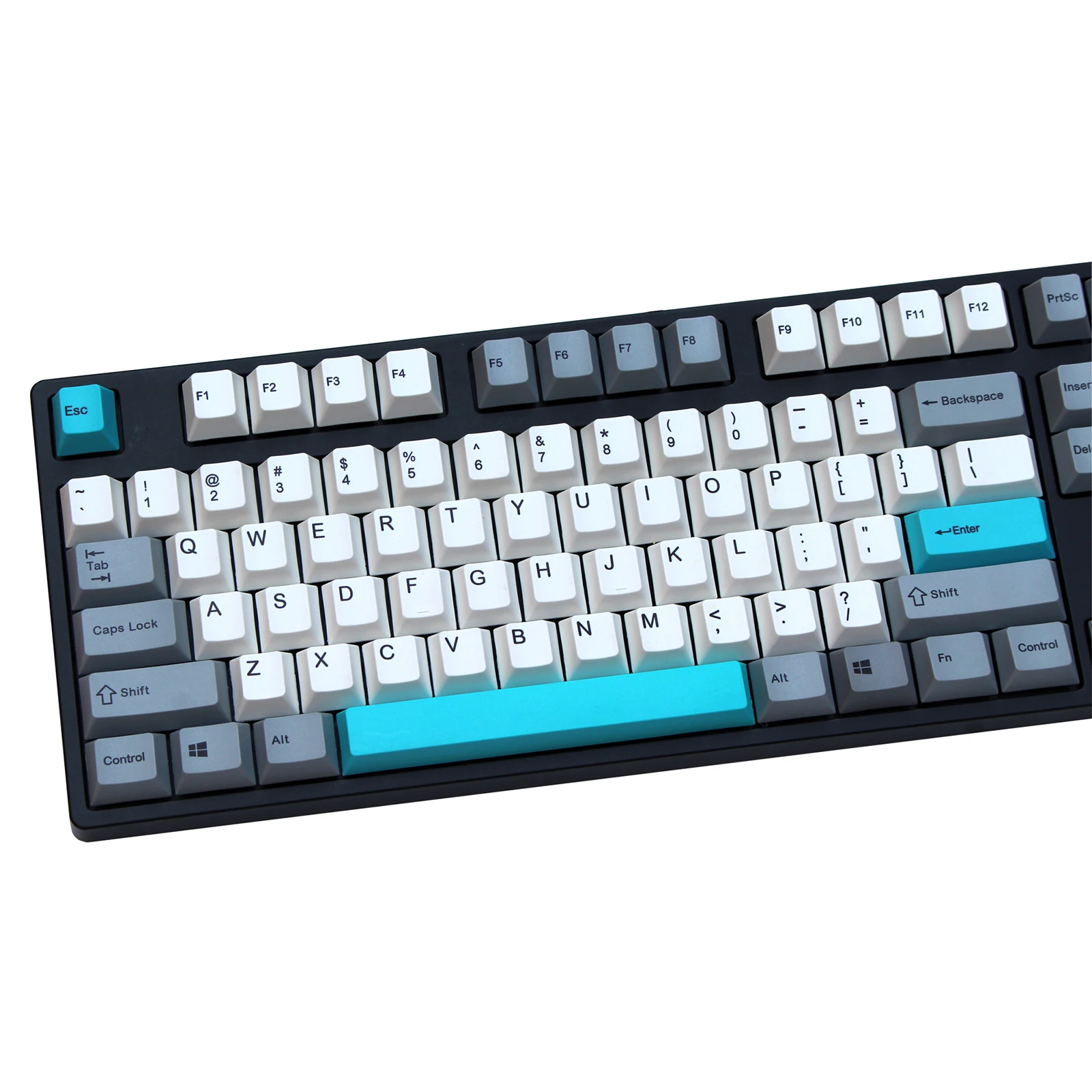 White/Gray 108 keys dye sublimated pbt keycap for mechanical keyboard Cherry Filco Ducky keycap Cherry profile Only sell keycaps