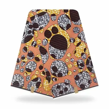 

100% Polyester Wax Prints Fabric Ankara pagne Veritable Wax High Quality 6 Yards African Fabric For Nigerian Women Party Dress